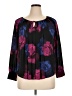 Alfani 100% Polyester Black 3/4 Sleeve Blouse Size 14 Petite - photo 1