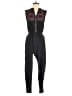 Madewell 100% Silk Graphic Black Jumpsuit Size 0 - photo 1