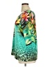 Chico's Tropical Animal Print Green Short Sleeve Blouse Size XL (3) - photo 5