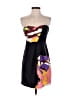 Tibi 100% Silk Graphic Black Cocktail Dress Size P (petite) - photo 1