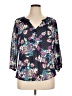 Candie's 100% Polyester Black 3/4 Sleeve Blouse Size XL - photo 1