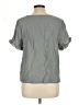Unbranded Gray Short Sleeve Blouse Size L - photo 2
