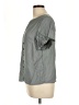 Unbranded Gray Short Sleeve Blouse Size L - photo 5