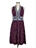 Wisp Paisley Purple Casual Dress Size 8 - photo 1