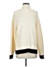 Vila Color Block Ivory Turtleneck Sweater Size S - photo 1
