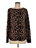 Pink Clover Animal Print Brown Pullover Sweater Size M - photo 1
