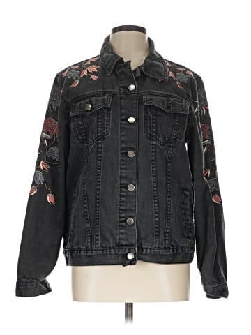 Velvet Heart Denim Jacket (view 1)