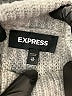 Express Chevron-herringbone Gray Turtleneck Sweater Size XS - photo 7