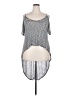 Torrid 100% Polyester Gray Short Sleeve Top Size 1X Plus (1) - photo 1