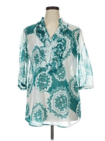 New York & Company 3/4 Sleeve Blouse (view 1)