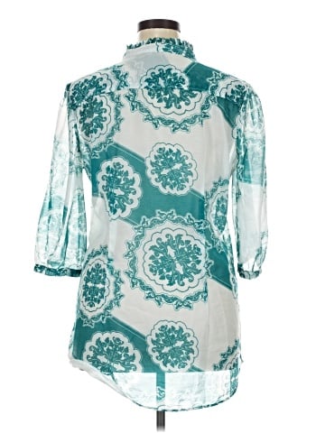 New York & Company 3/4 Sleeve Blouse (view 2)