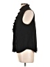 Ann Taylor 100% Polyester Black Sleeveless Blouse Size Lg Petite - photo 5
