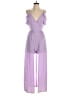 Charlotte Russe Solid Purple Romper Size S - photo 1