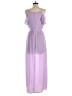 Charlotte Russe Solid Purple Romper Size S - photo 2