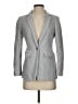 Ann Taylor LOFT 100% Cotton Chevron-herringbone Gray Blazer Size 4 Petite - photo 1