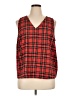 J.Crew Factory Store 100% Polyester Red Sleeveless Top Size XL - photo 1