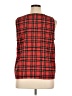 J.Crew Factory Store 100% Polyester Red Sleeveless Top Size XL - photo 2