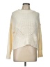 Pink Rose 100% Acrylic Color Block Ivory Pullover Sweater Size L - photo 1