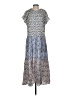 Zara Print Blue Casual Dress Size XS - photo 1