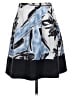 BCBGMAXAZRIA 100% Silk Graphic Blue Silk Skirt Size 0 - photo 2