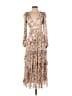BHLDN Floral Tan Casual Dress Size XS - photo 1