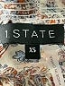 1.State 100% Polyester Paisley Gray Long Sleeve Blouse Size XS - photo 7