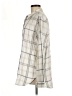 Jachs Girlfriend Plaid Ivory Long Sleeve Button-Down Shirt Size L - photo 5