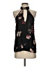 Charlotte Russe 100% Polyester Black Sleeveless Blouse Size S - photo 1