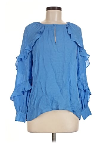Parker 3/4 Sleeve Silk Top (view 1)