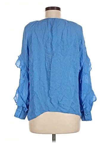 Parker 3/4 Sleeve Silk Top (view 2)