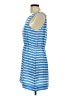 J.Crew 100% Silk Stripes Blue Casual Dress Size 10 - photo 5