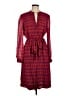 Tory Burch 100% Polyester Argyle Red Casual Dress Size 12 - photo 1