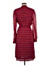 Tory Burch 100% Polyester Argyle Red Casual Dress Size 12 - photo 2