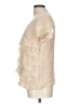 J.Crew 100% Polyester Ivory Short Sleeve Blouse Size 12 - photo 5
