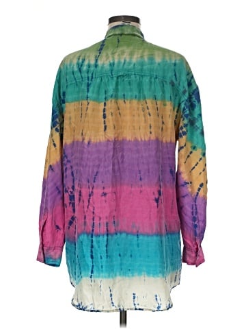Bill Blass Long Sleeve Silk Top (view 2)