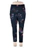 RBX Floral Blue Active Pants Size 2X - photo 1
