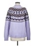 Lands' End Chevron-herringbone Purple Pullover Sweater Size S - photo 1
