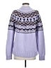 Lands' End Chevron-herringbone Purple Pullover Sweater Size S - photo 2