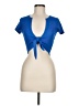 Love Tree Blue Short Sleeve Top Size M - photo 1