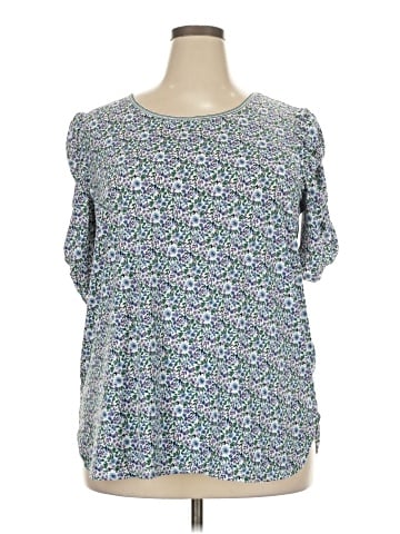Max Studio Short Sleeve Blouse (view 1)