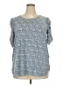 Max Studio Blue Short Sleeve Blouse Size 2X - photo 1