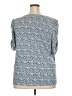 Max Studio Blue Short Sleeve Blouse Size 2X - photo 2