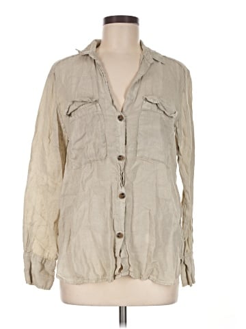 Zara Long Sleeve Button-Down Shirt (view 1)