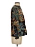J.Crew 100% Silk Paisley Black Long Sleeve Silk Top Size 4 - photo 4