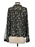 MNG Floral Black Long Sleeve Blouse Size 4 - photo 2