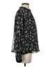 MNG Floral Black Long Sleeve Blouse Size 4 - photo 4
