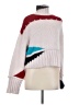 Zara Color Block White Pullover Sweater Size M - photo 1