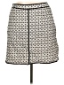Talbots 100% Cotton Graphic Gray Casual Skirt Size 16 - photo 2