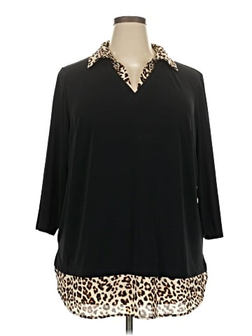 Adrianna Papell 3/4 Sleeve Blouse (view 1)