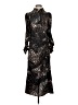 Topshop 100% Polyester Animal Print Black Cocktail Dress Size 2 - photo 1